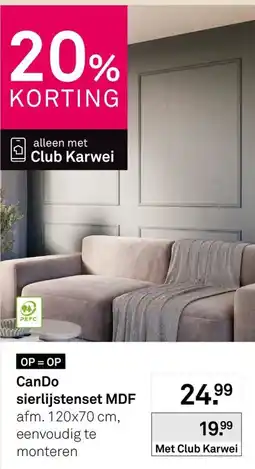 Karwei CanDo sierlijstenset MDF aanbieding