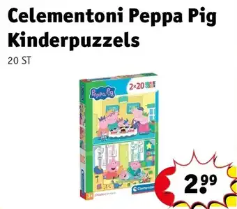 Kruidvat Clementoni Peppa Pig Kinderpuzzels aanbieding