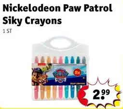 Kruidvat nickelodeon paw patrol silky crayons aanbieding