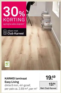 Karwei Karwei laminaat Easy Living aanbieding