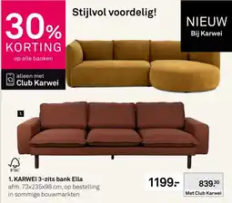 Karwei Karwei 3-zits bank Ella aanbieding