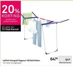 Karwei Leifheit droogrek Pegasus 180 Solid Maxx aanbieding
