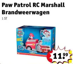 Kruidvat Paw Patrol RC Marshall Brandweerwagen aanbieding