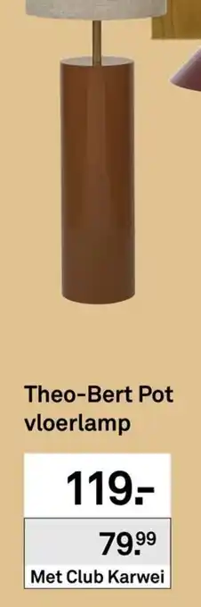Karwei theo-bert pot vloerlamp aanbieding