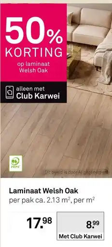 Karwei Laminaat Welsh Oak aanbieding