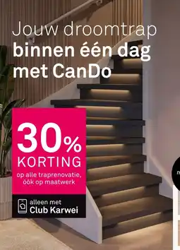 Karwei traprenovatie aanbieding