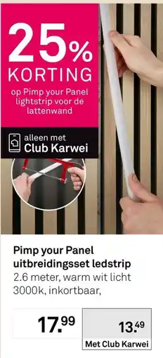 Karwei Pimp your Panel uitbreidingsset ledstrip aanbieding
