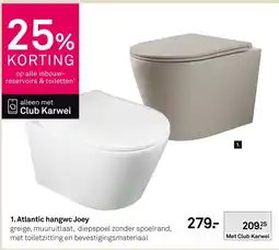 Karwei Atlantic hangwc Joey aanbieding