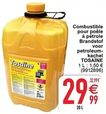 Cora Combustible pour poêle à pétrole brandstof voor petroleumkachel tosaïne 20L aanbieding
