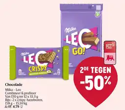 Delhaize chocolade milka - leo aanbieding