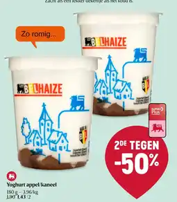 Delhaize Yoghurt appel/kaneel aanbieding