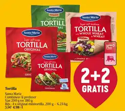 Delhaize Tortilla Santa Maria aanbieding