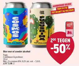 Delhaize Bier met of zonder alcohol aanbieding