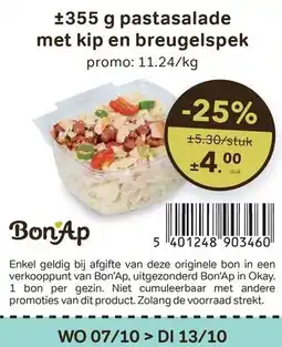 Bon Ap pastasalade met kip en breugelspek aanbieding