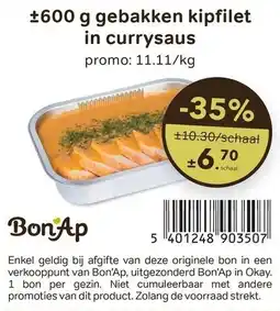 Bon Ap gebakken kipfilet in currysaus aanbieding