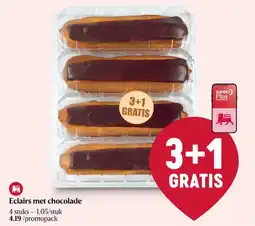 Delhaize Eclairs met chocolade aanbieding