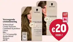 Delhaize Verzorgende crèmekleuring Schwarzkopf Creme Supreme aanbieding