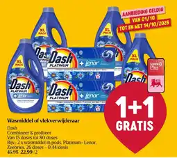 Delhaize Wasmiddel of vlekverwijderaar aanbieding