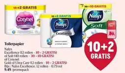Delhaize Toiletpapier Nalys Excellence aanbieding