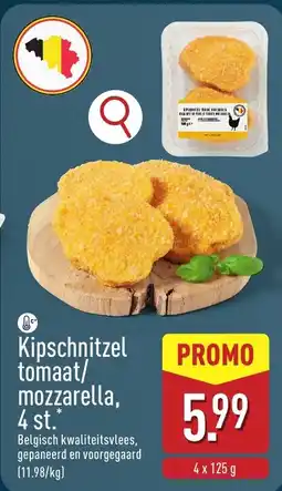 ALDI Kipschnitzel tomaat/ mozzarella aanbieding