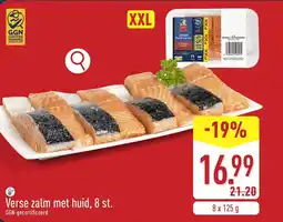 ALDI Verse zalm met huid aanbieding