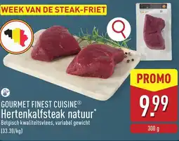 ALDI Gourmet finest cuisine hertenkalfsteak natuur aanbieding