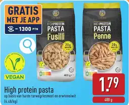 ALDI High protein pasta aanbieding