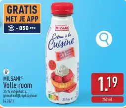 ALDI Milsani volle room aanbieding