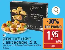 ALDI Gourmet finest cuisine Bladerdeeghapjes, aanbieding