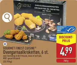 ALDI Gourmet finest cuisine ovengarnaalkroketten, aanbieding