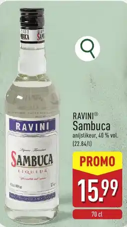 ALDI Ravini sambuca aanbieding