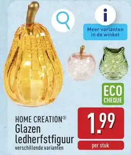 ALDI Home Creation Glazen Ledherfstfiguur aanbieding
