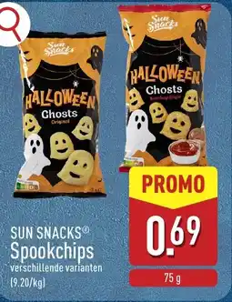 ALDI Sun Snacks Spookchips aanbieding