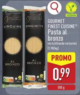 ALDI Gourmet Finest Cuisine Pasta Al Bronzo aanbieding