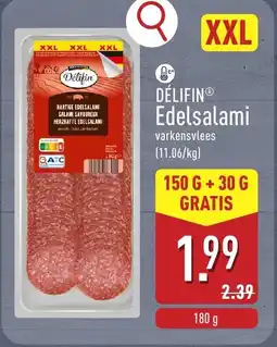 ALDI Délifin Edelsalami aanbieding