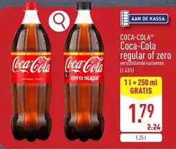 ALDI Coca-Cola Regular of Zero aanbieding