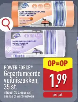 ALDI Power Force Geparfumeerde Vuilniszakken aanbieding