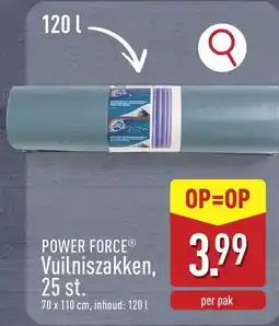 ALDI Power Force Vuilniszakken aanbieding