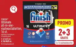 ALDI Finish Ultimate All-in-One Vaatwastabletten aanbieding