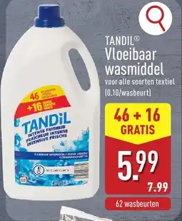 ALDI Tandil Vloeibaar Wasmiddel aanbieding