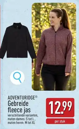 ALDI Adventuridge Gebreide Fleece Jas aanbieding