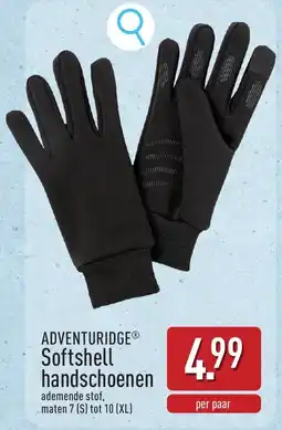 ALDI Adventuridge Softshell Handschoenen aanbieding