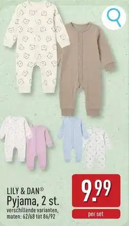 ALDI Lily & Dan Pyjama aanbieding