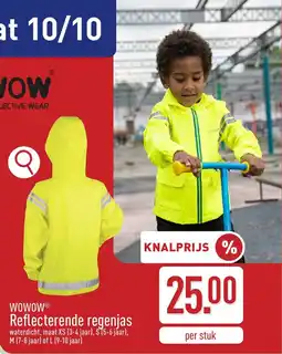 ALDI Wowow Reflecterende Regenjas aanbieding