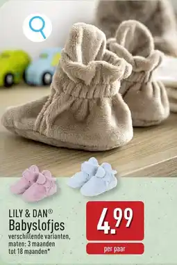 ALDI Lily & Dan Babyslofjes aanbieding