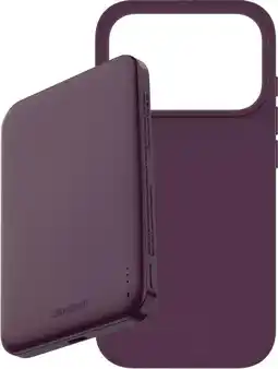 Coolblue BlueBuilt MagSafe Coque iPhone 18 Pro Rouge + Batterie Externe 5000 mAh Rouge aanbieding