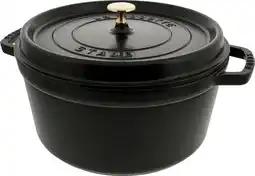 Coolblue Staub Ronde Stoof-/Braadpan 28 cm Zwart aanbieding
