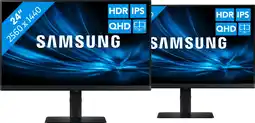 Coolblue Samsung LS24D600UAUXEN Duo Pack aanbieding