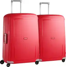 Coolblue Samsonite S'Cure Spinner 75cm Duo Pack Crimson Red aanbieding