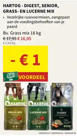 Horta Hartog digest senior grass en lucerne mix aanbieding